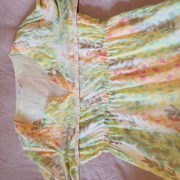 💥2/$40💥 NWOT GAP Multicolor 3/4 Sleeve Spring Sun Dress - Picture 6 of 10